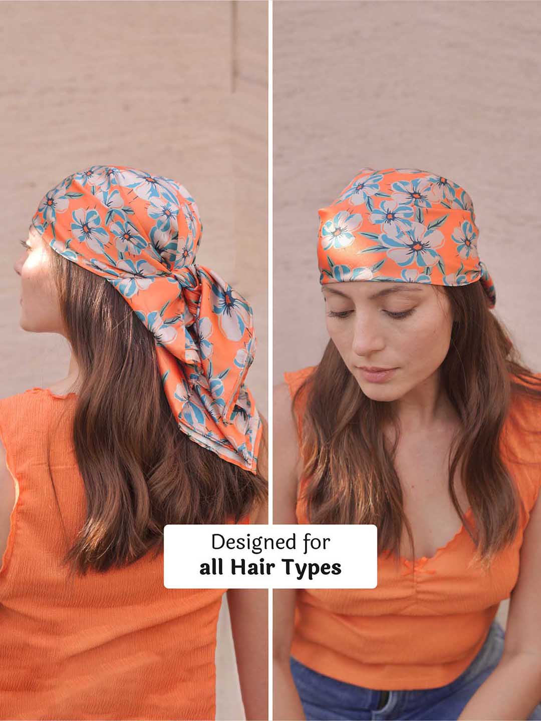 Orange Blossom Bandana Scarf