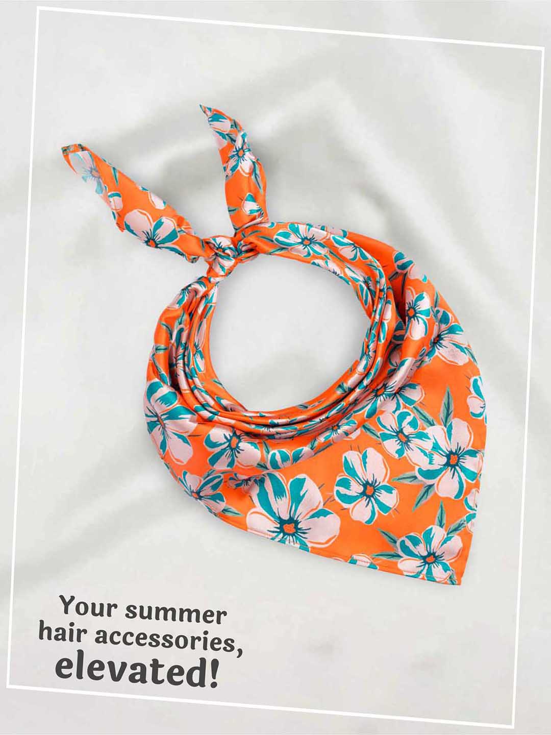 Orange Blossom Bandana Scarf