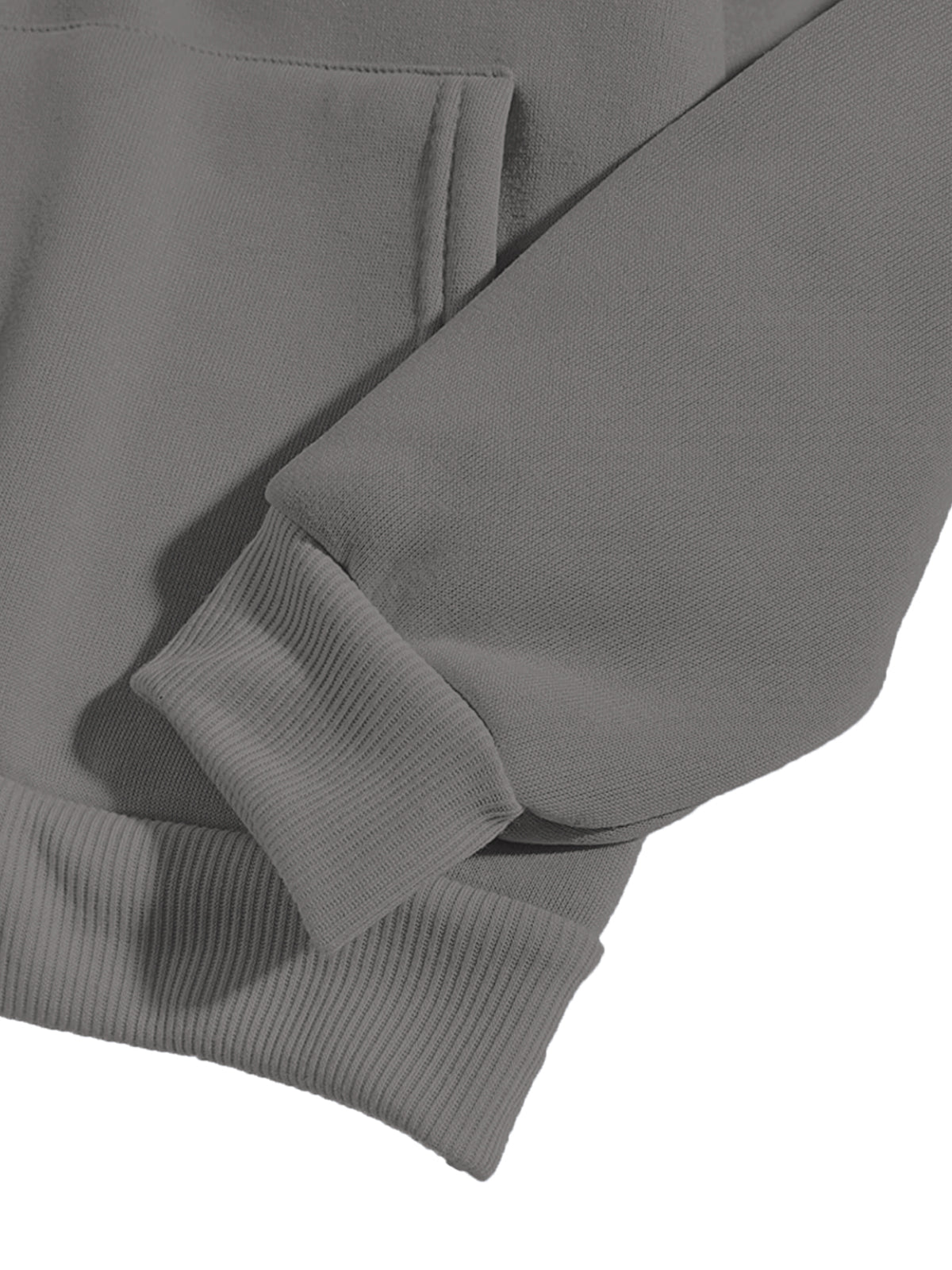 Men Grey Printed Hoodie