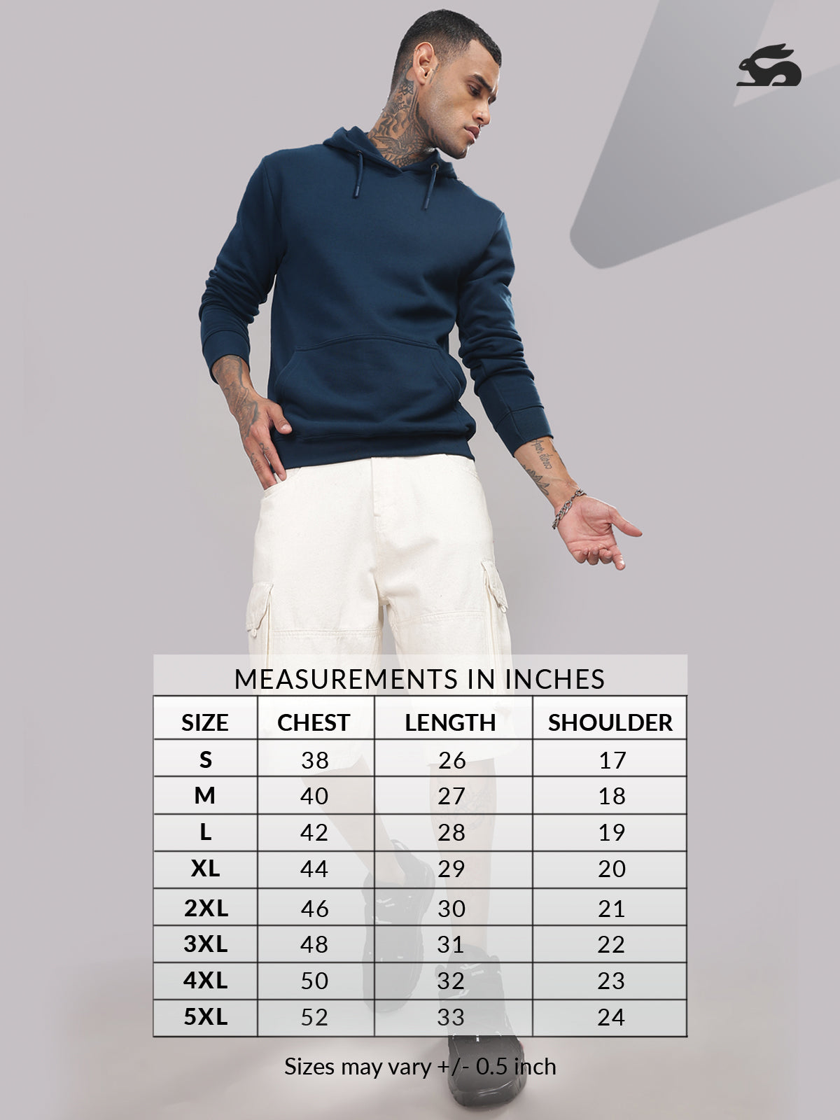 Men Teal Cotton Fleece Printed Hoodie