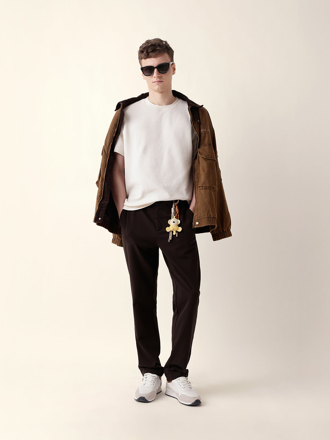 Men White Half Sleeve Regular T-Shirt