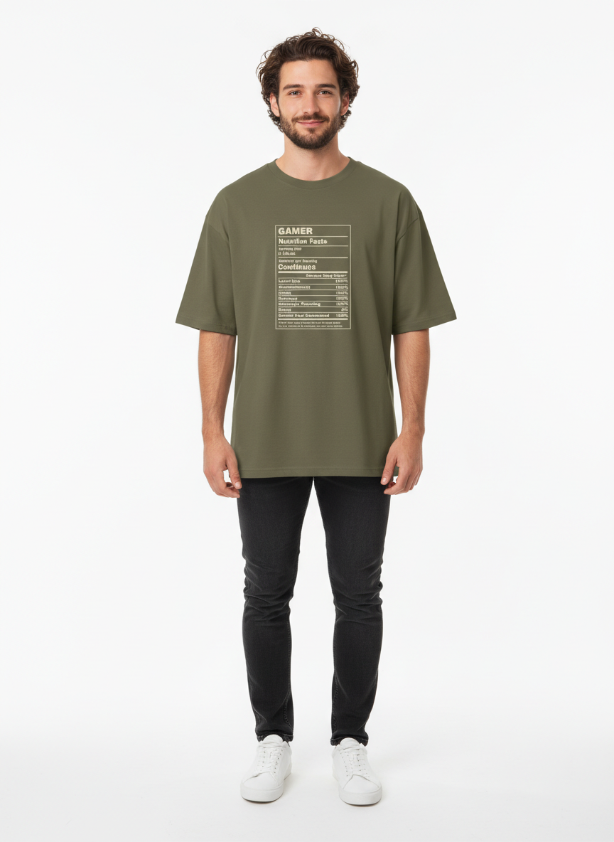 Men Oversized Cotton Printed T-Shirt