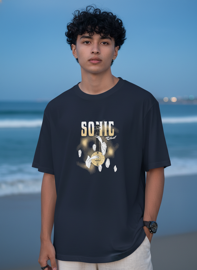 Men Oversized Cotton Printed T-Shirt