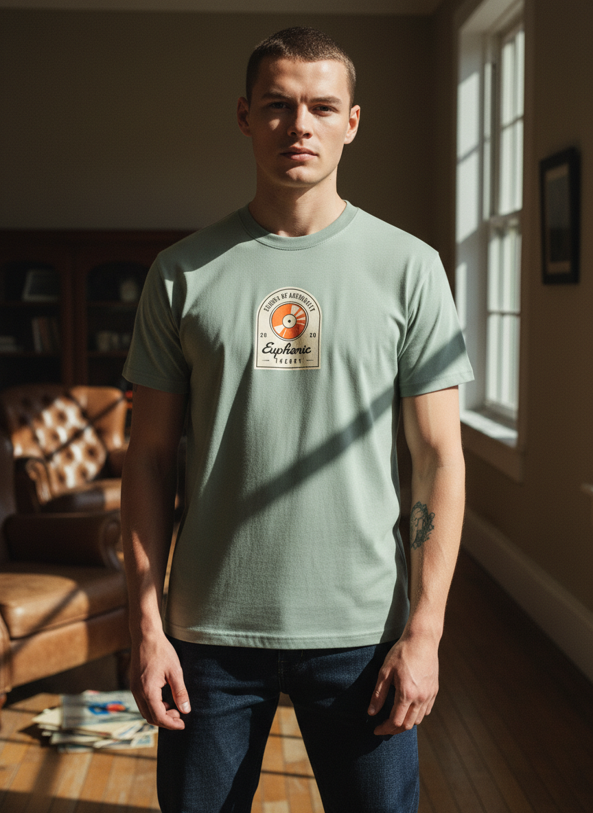 Men Regular Pure Cotton Printed T-Shirt