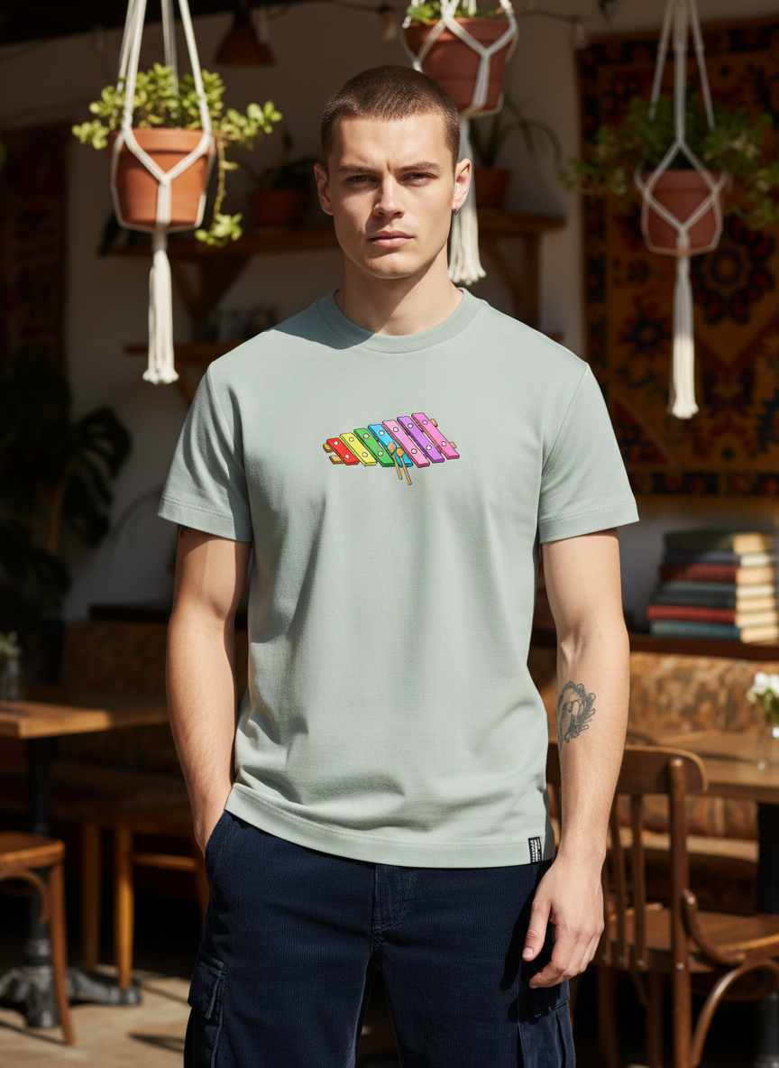 Men Regular Pure Cotton Printed T-Shirt