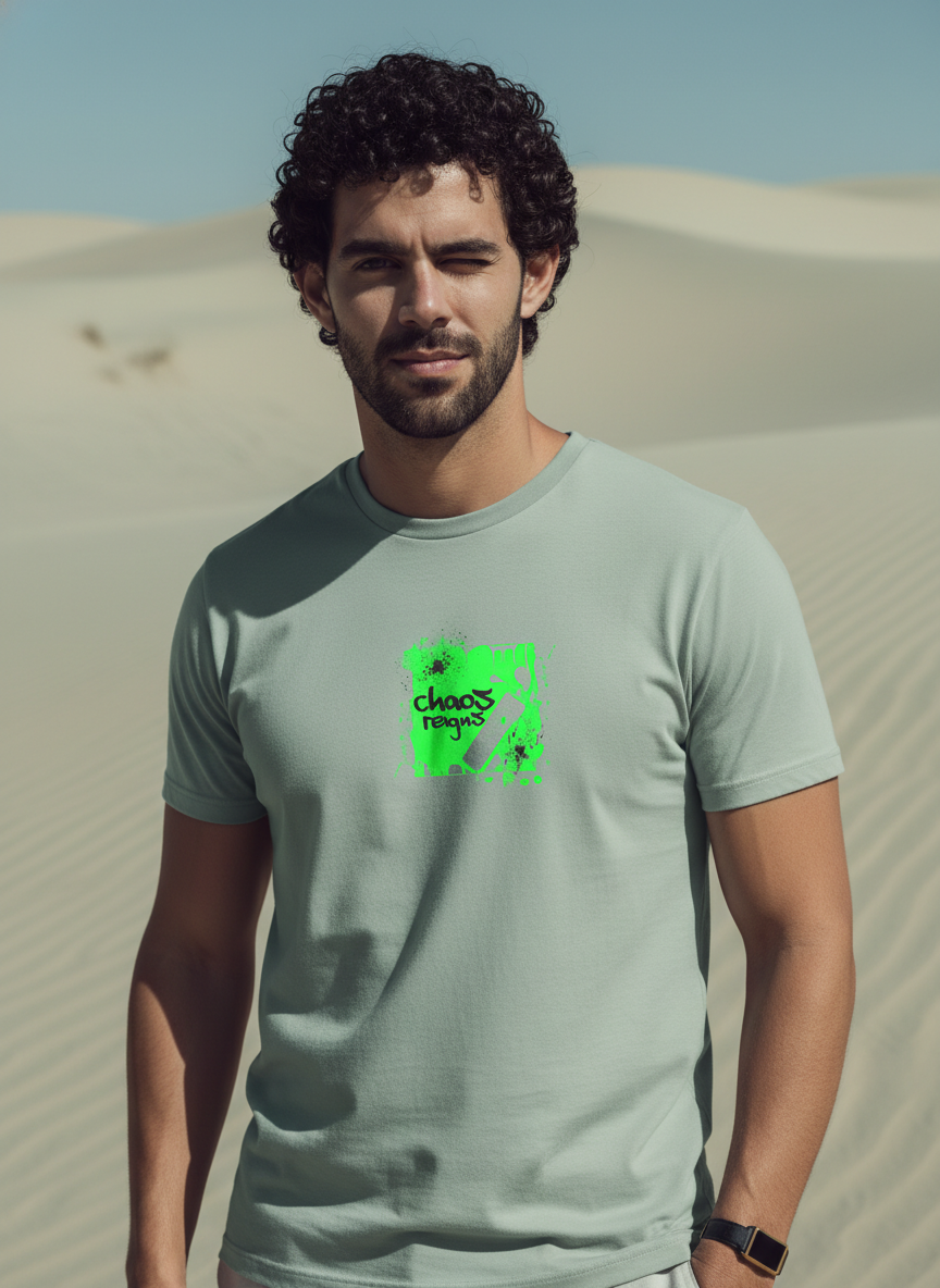 Men Regular Pure Cotton Printed T-Shirt