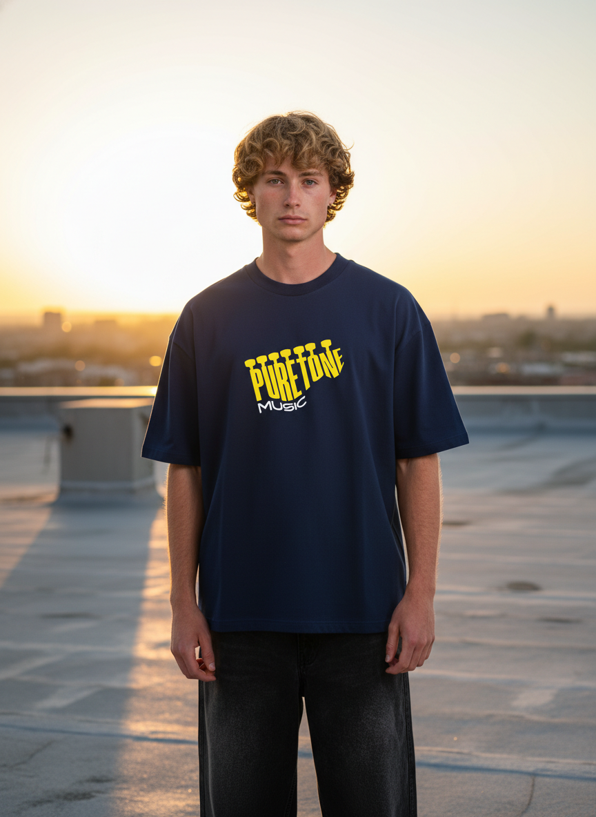Men Oversized Cotton Printed T-Shirt