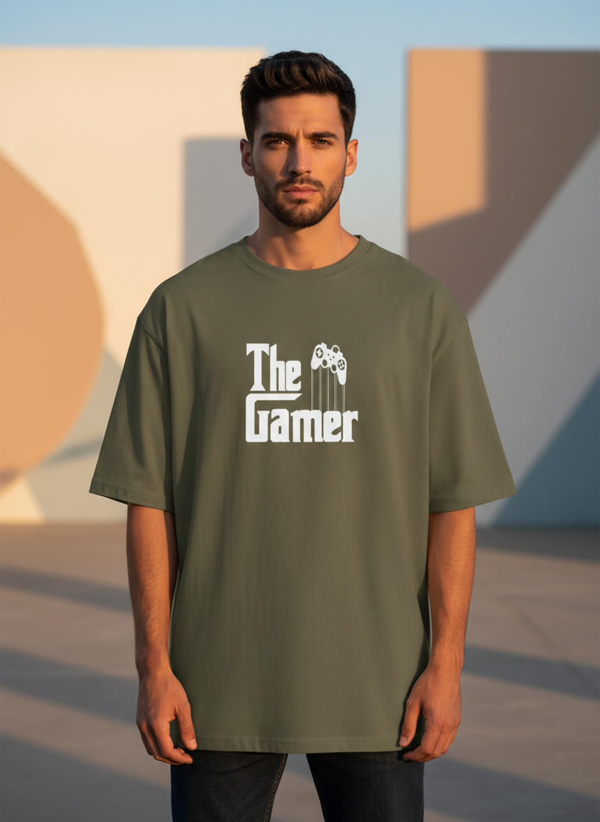 Men Oversized Cotton Printed T-Shirt
