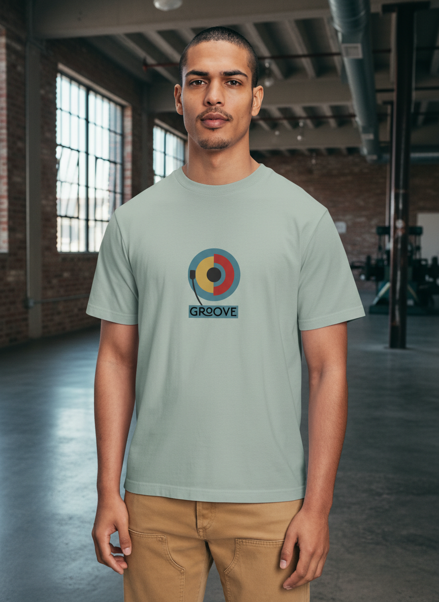 Men Regular Pure Cotton Printed T-Shirt