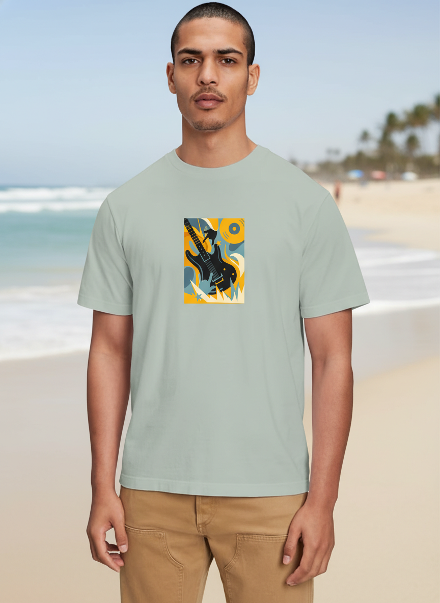 Men Regular Pure Cotton Printed T-Shirt