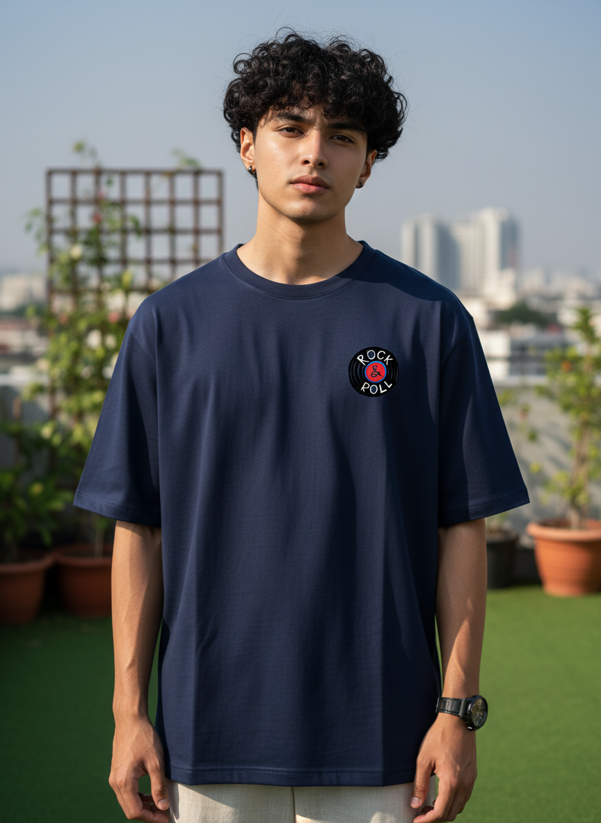 Men Oversized Cotton Printed T-Shirt