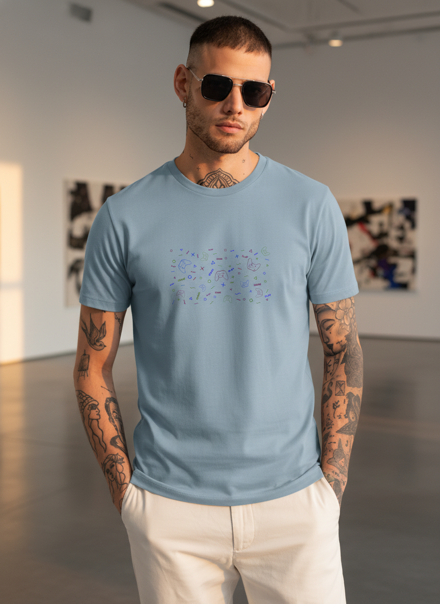 Men Regular Pure Cotton Printed T-Shirt