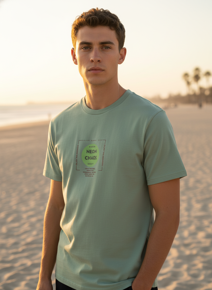 Men Regular Pure Cotton Printed T-Shirt