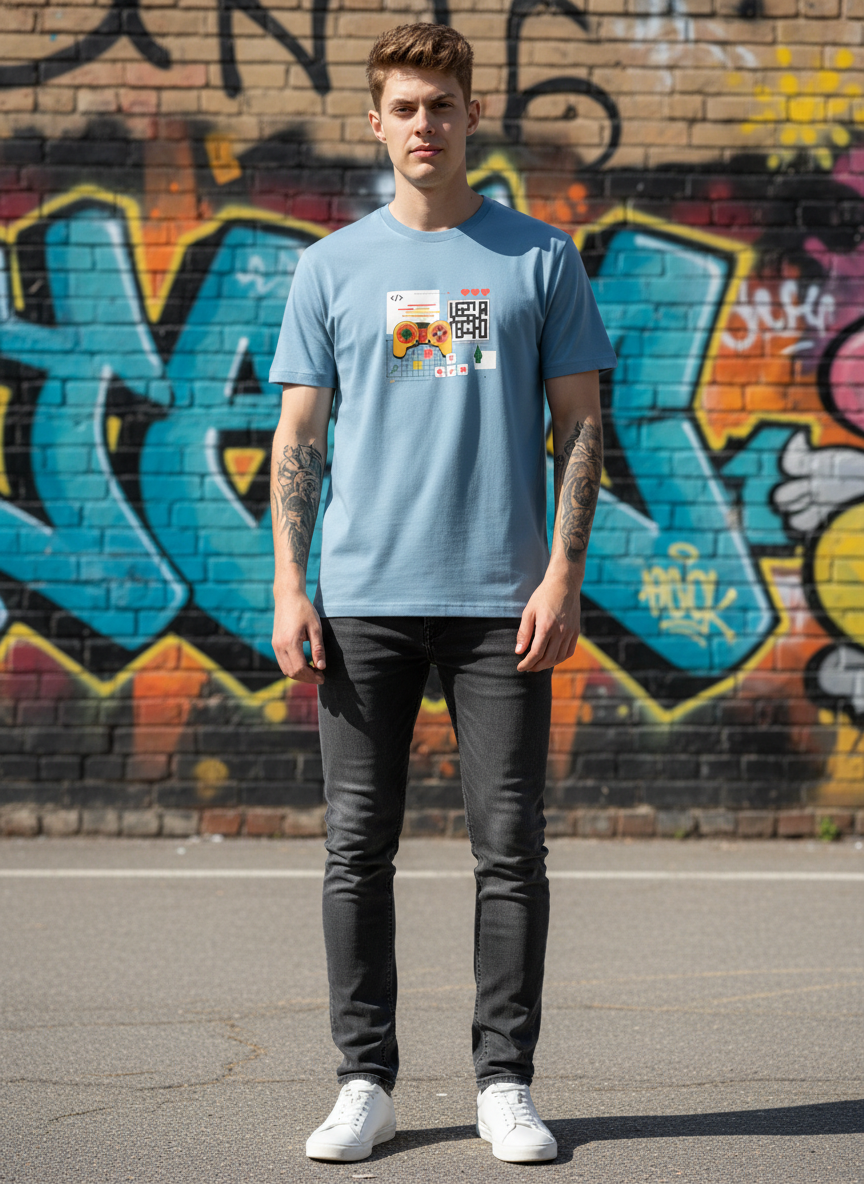 Men Regular Pure Cotton Printed T-Shirt