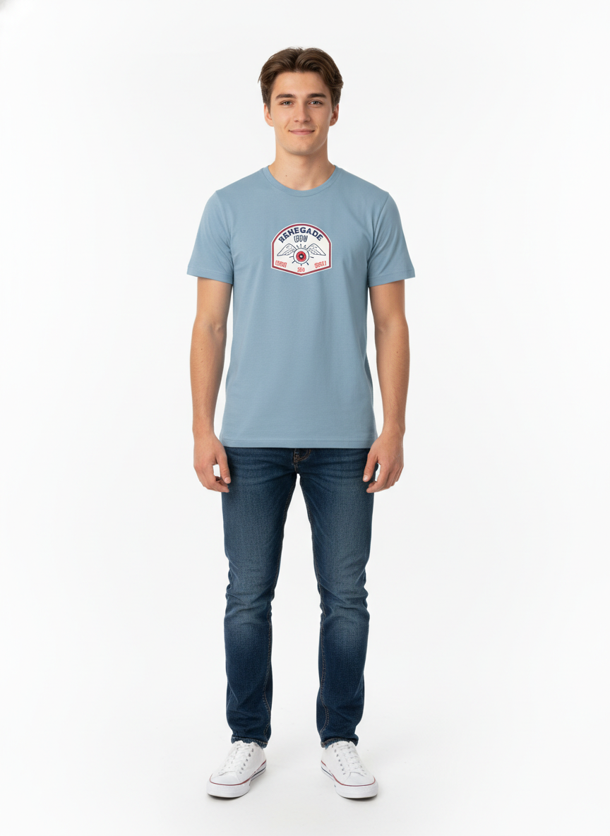 Men Regular Pure Cotton Printed T-Shirt