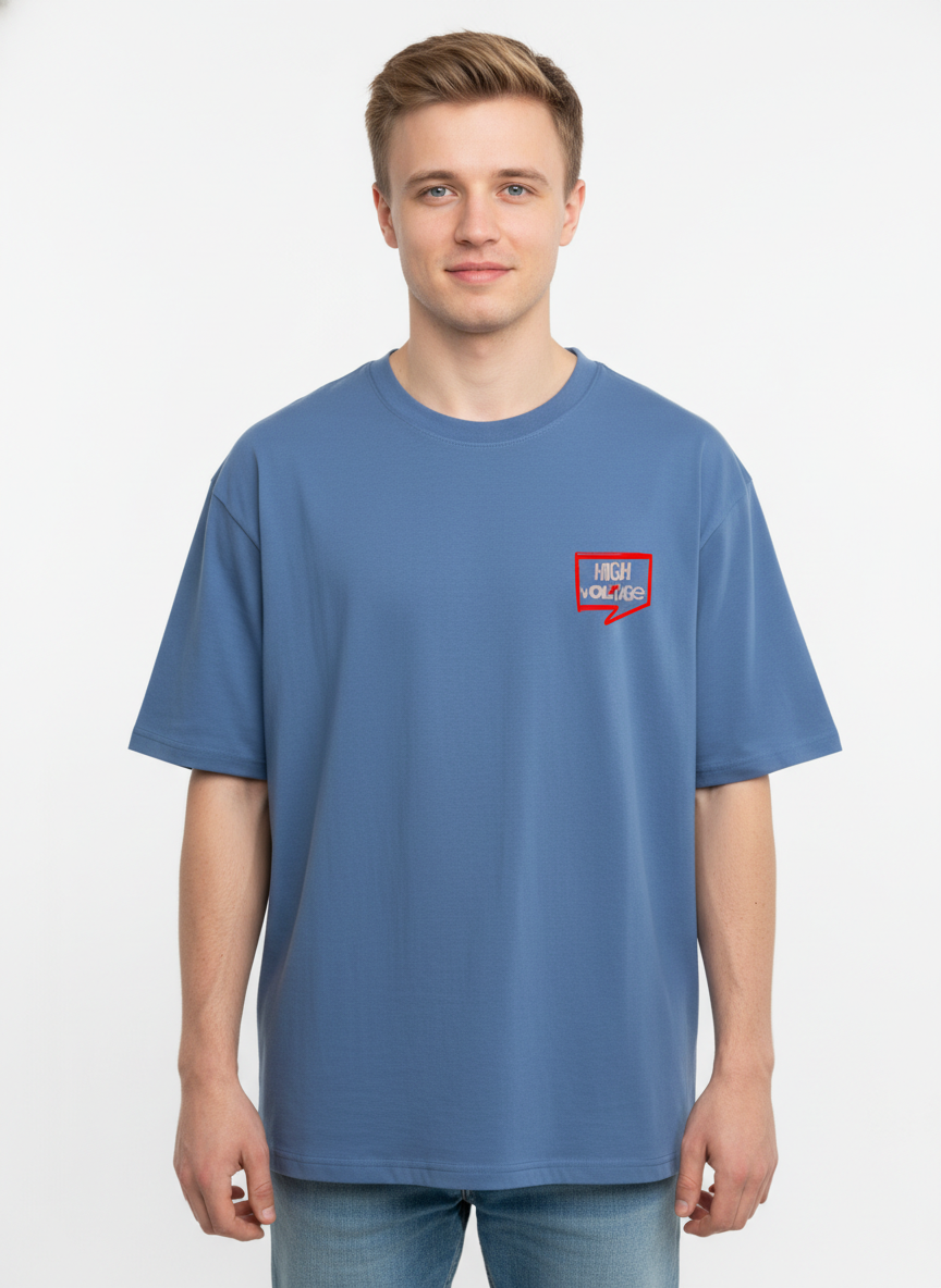 Men Oversized Cotton Printed T-Shirt