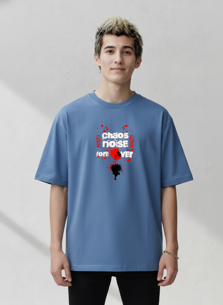 Men Oversized Cotton Printed T-Shirt