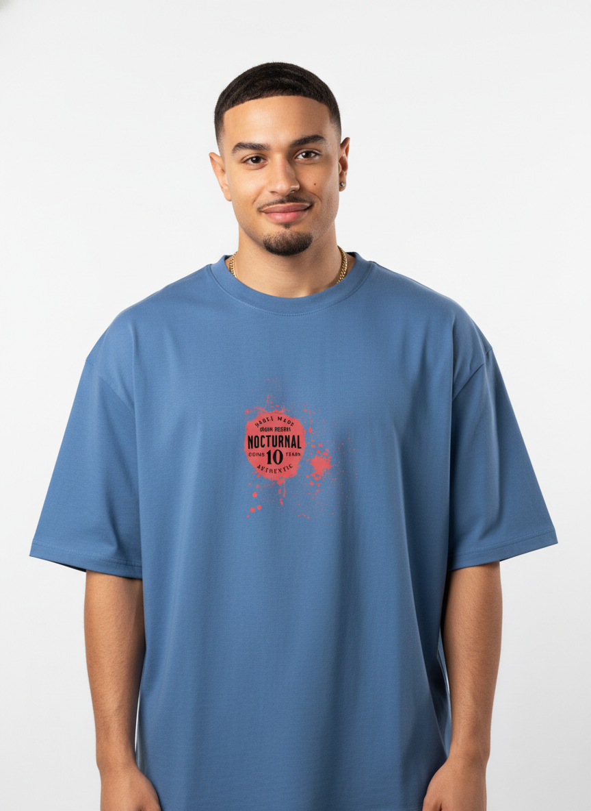Men Oversized Cotton Printed T-Shirt