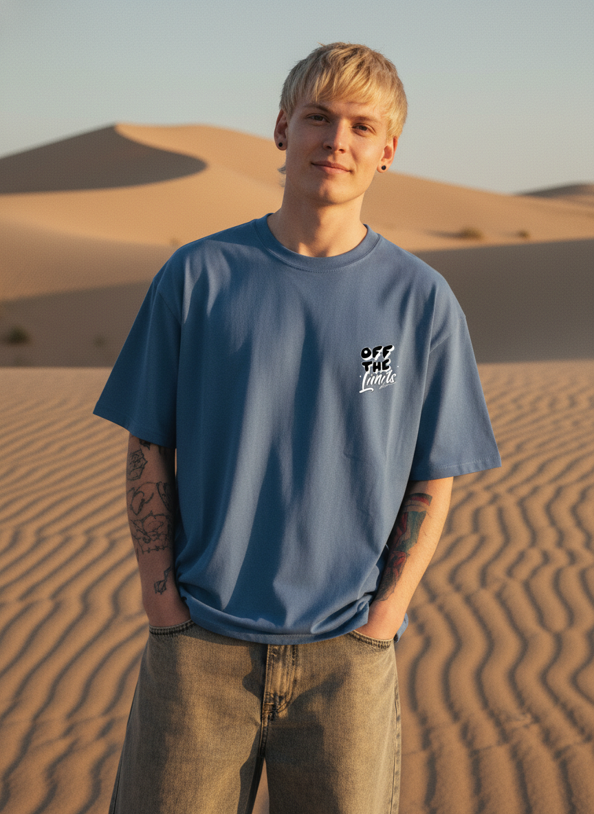 Men Oversized Cotton Printed T-Shirt