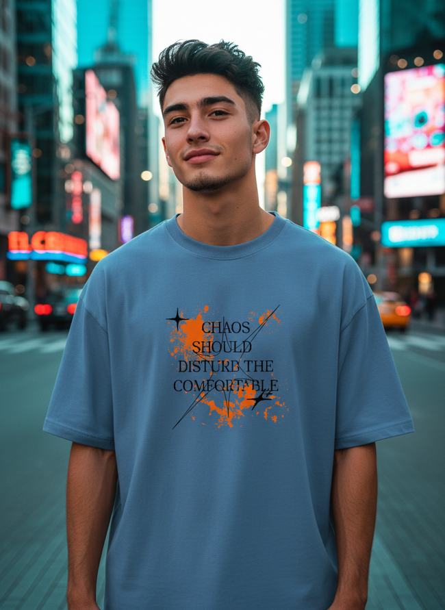 Men Oversized Cotton Printed T-Shirt