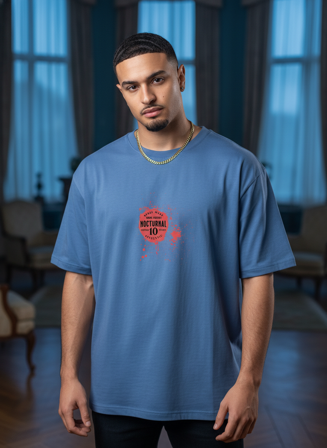Men Oversized Cotton Printed T-Shirt