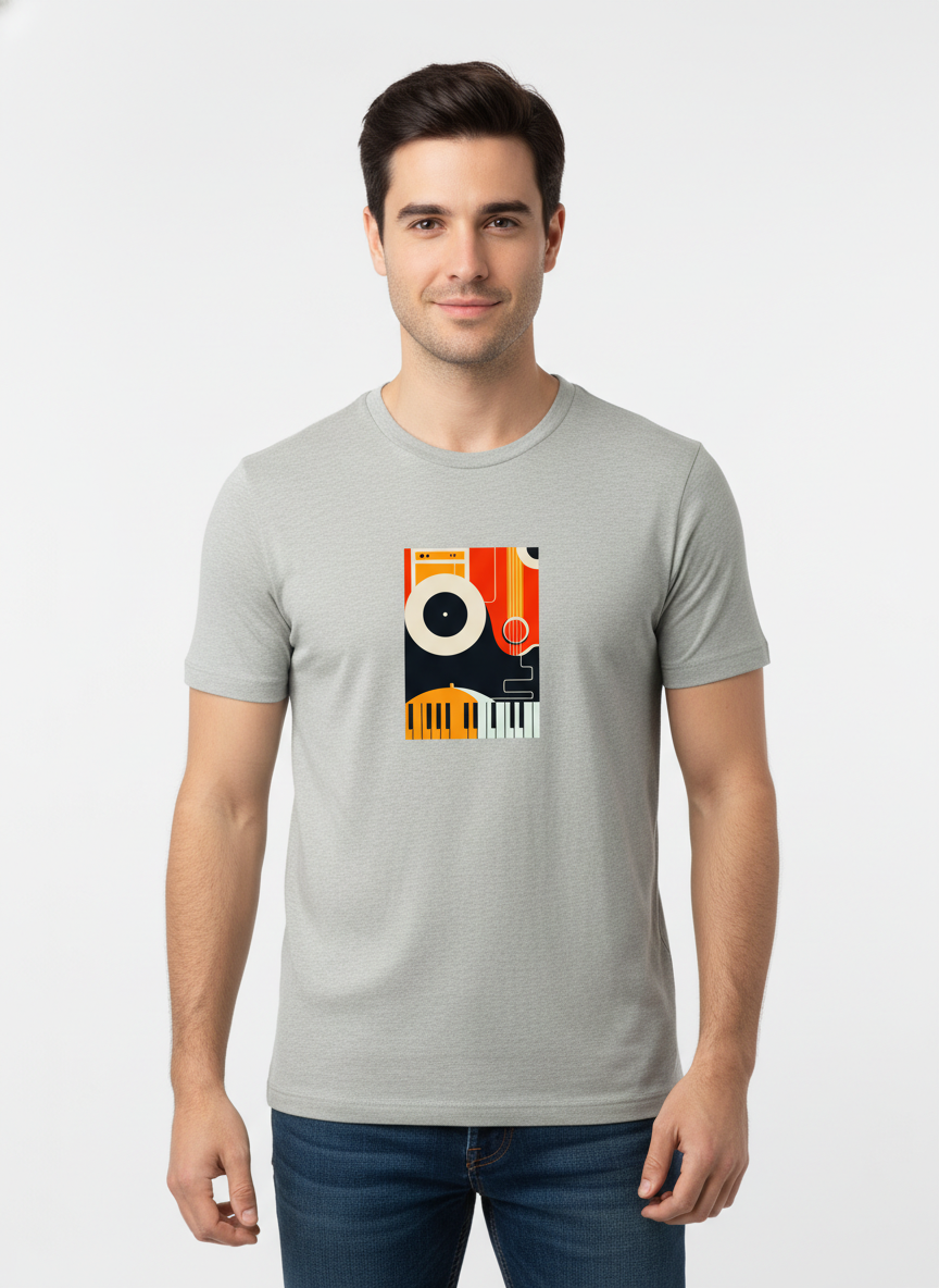Men Regular Pure Cotton Printed T-Shirt