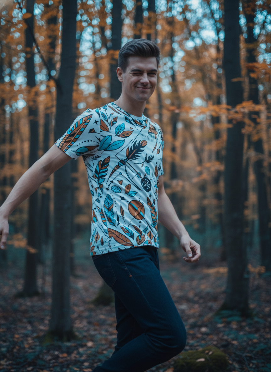 Men All-Over Cotton T-Shirt