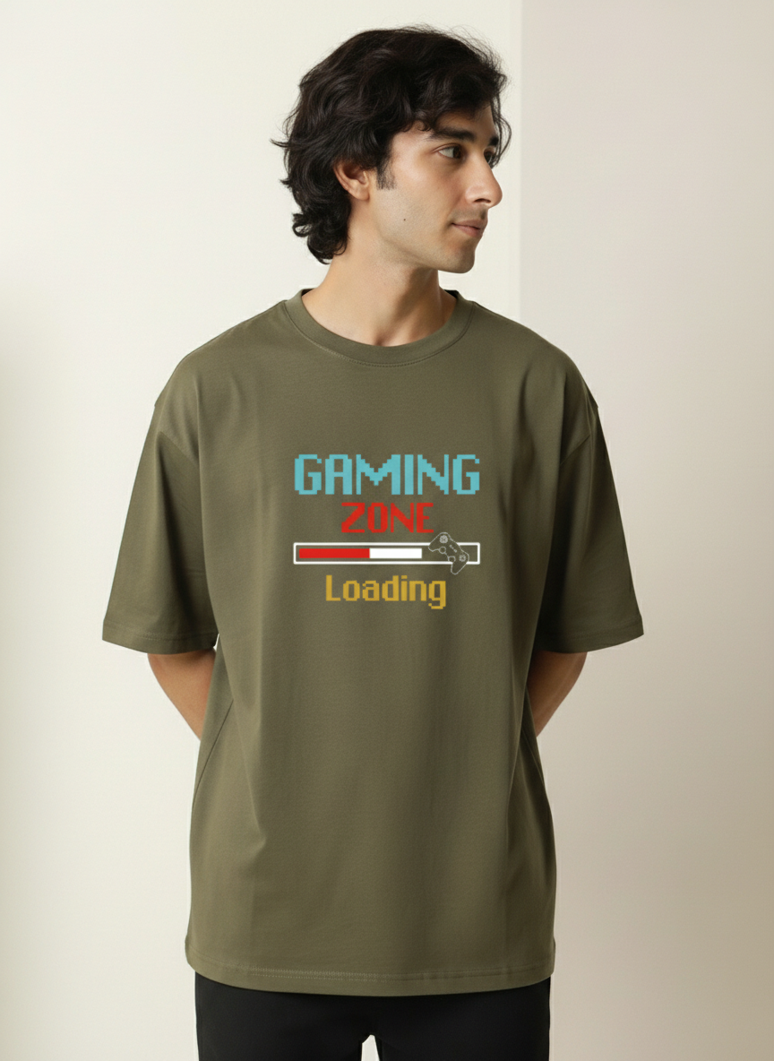 Men Oversized Cotton Printed T-Shirt