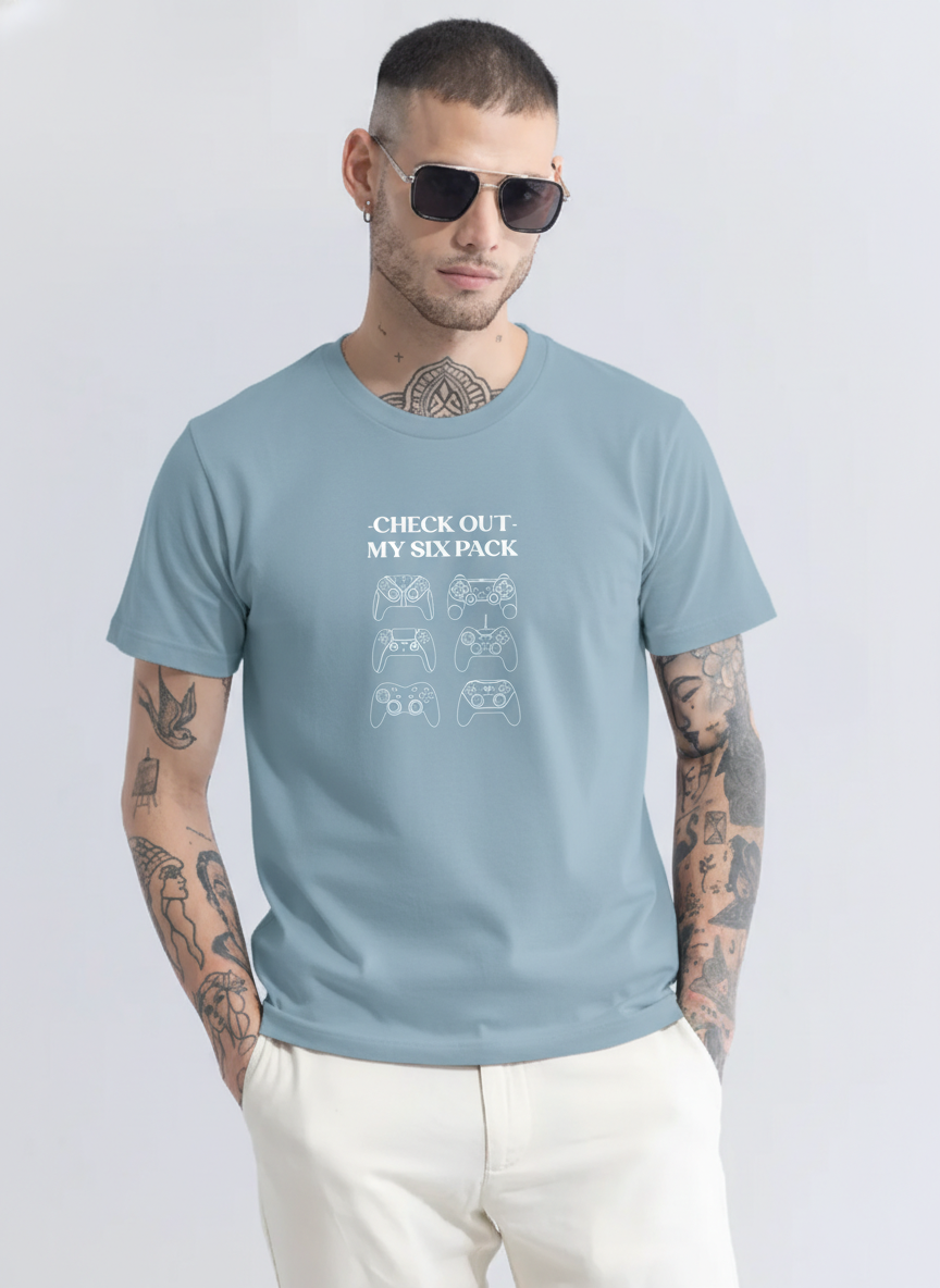 Men Regular Pure Cotton Printed T-Shirt