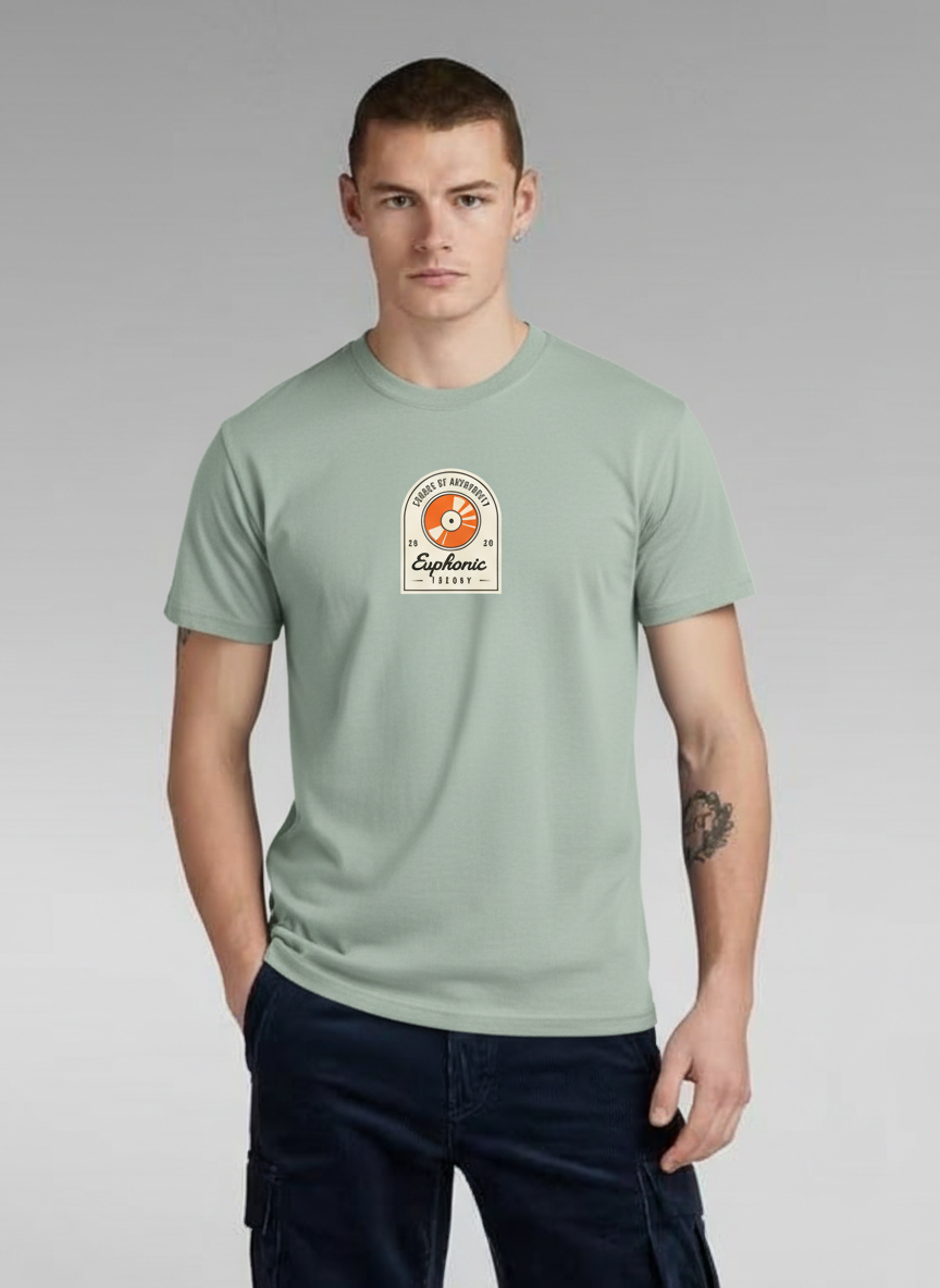 Men Regular Pure Cotton Printed T-Shirt