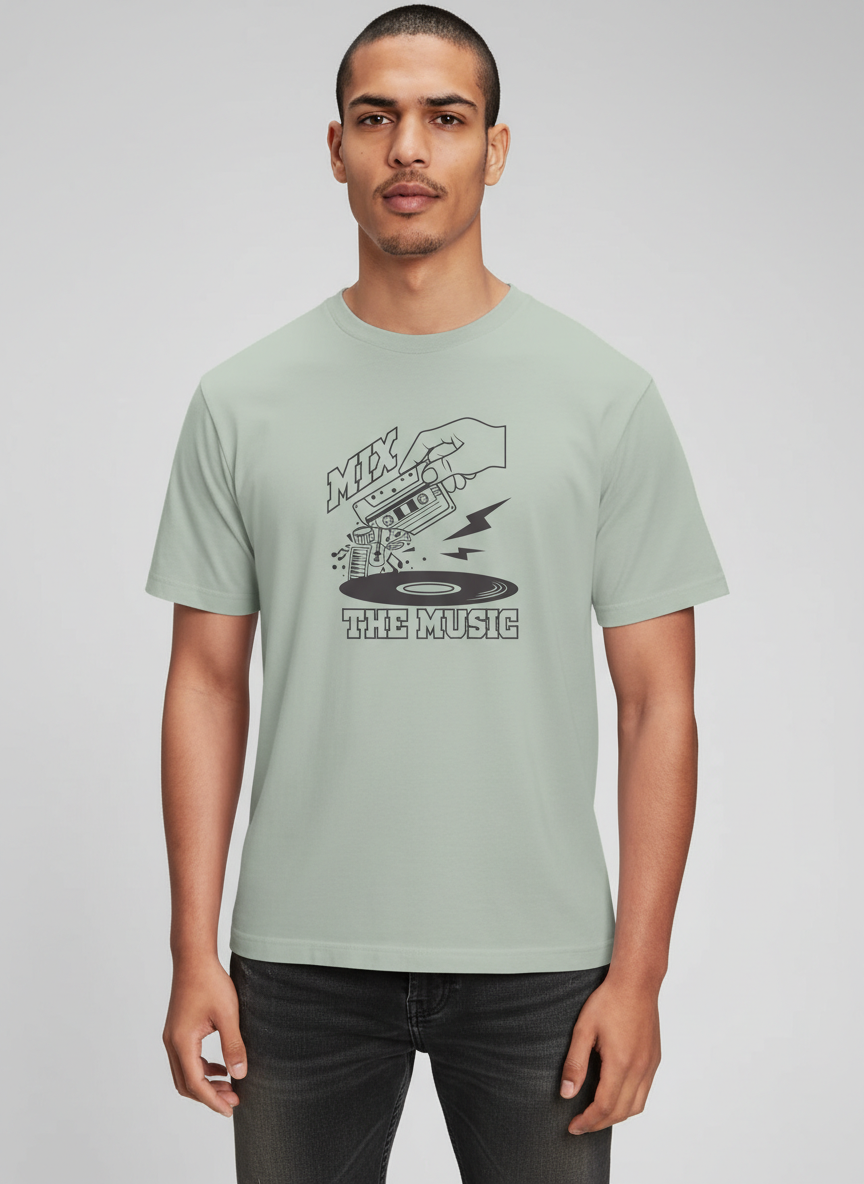 Men Regular Pure Cotton Printed T-Shirt