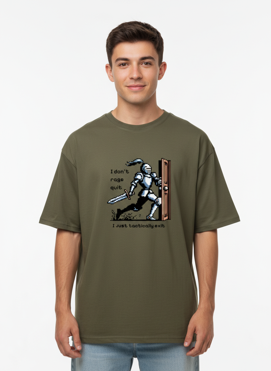Men Oversized Cotton Printed T-Shirt