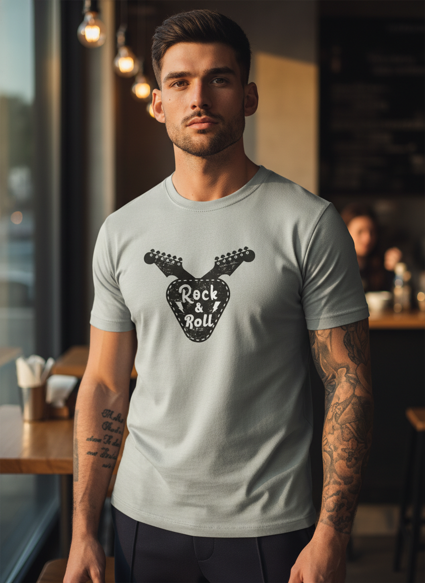Men Regular Pure Cotton Printed T-Shirt