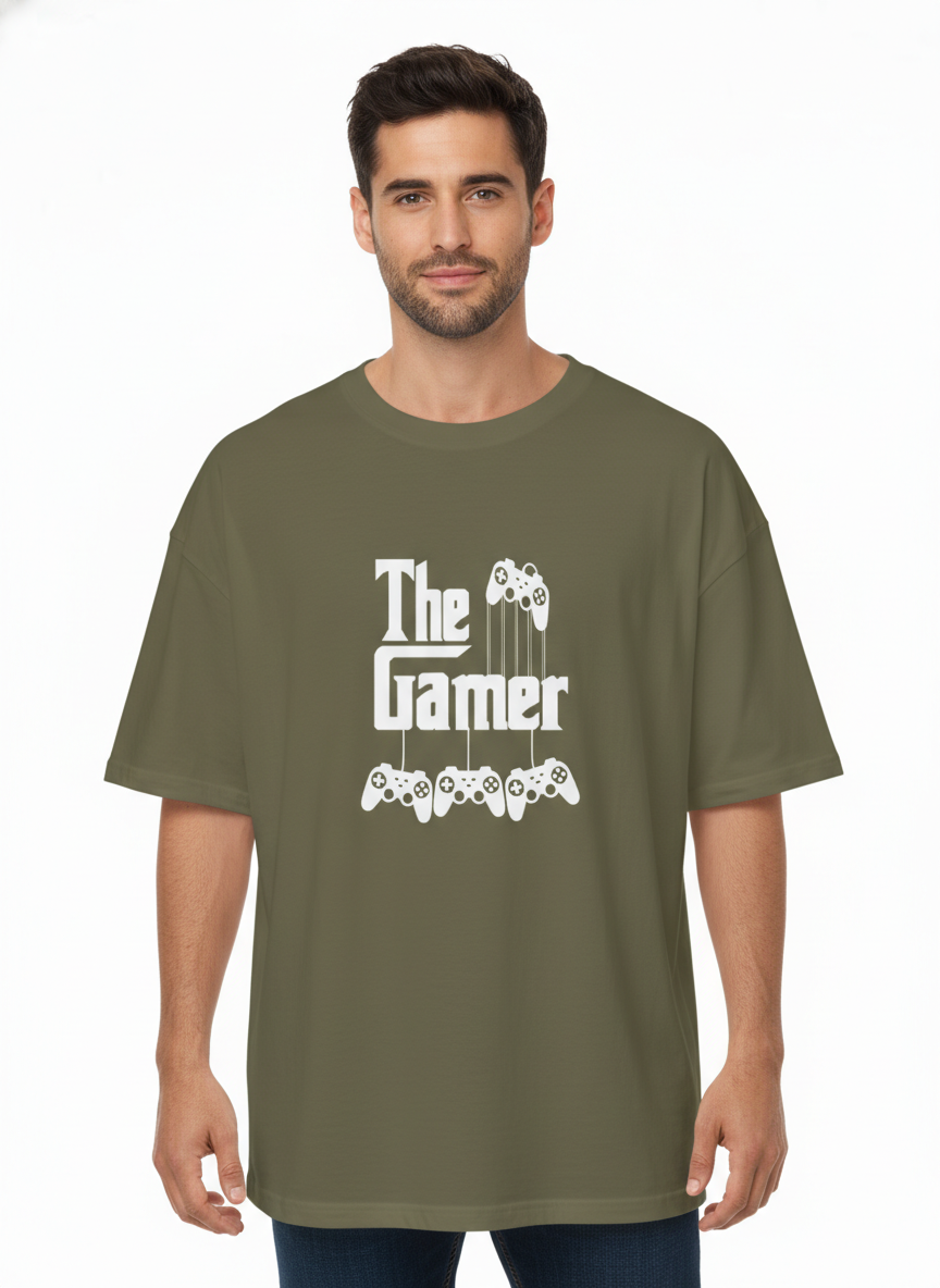 Men Oversized Cotton Printed T-Shirt