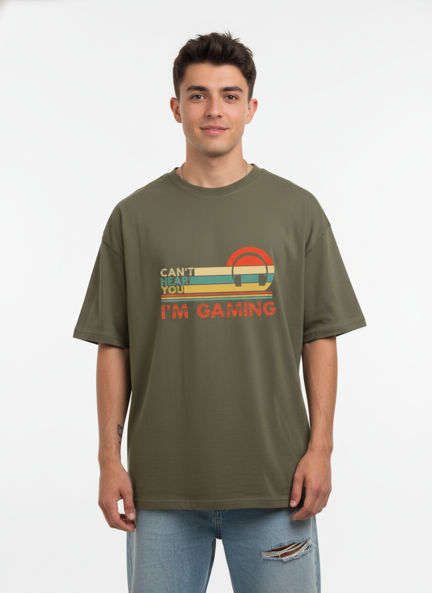 Men Oversized Cotton Printed T-Shirt