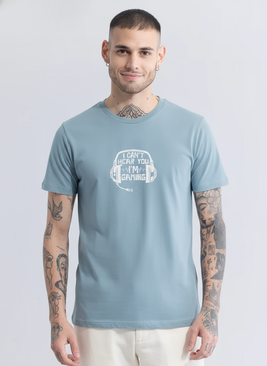 Men Regular Pure Cotton Printed T-Shirt