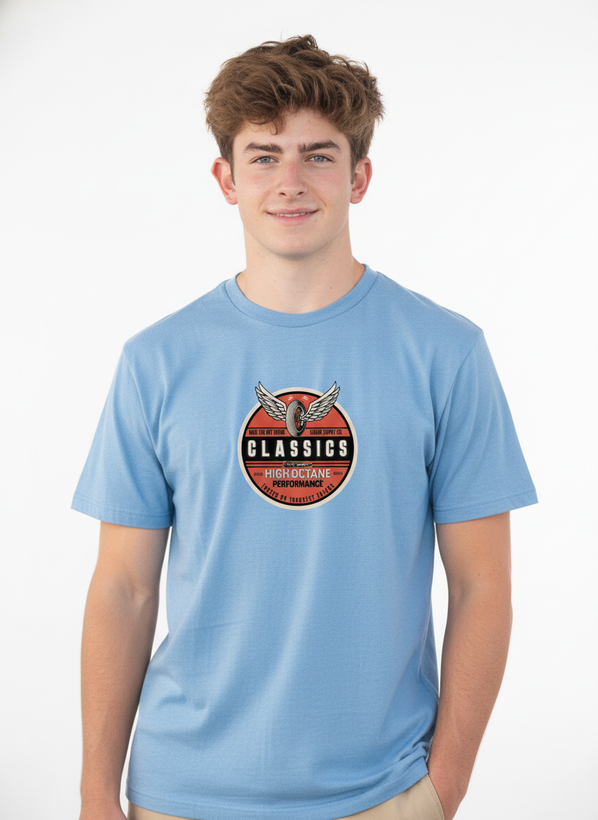 Men Regular Pure Cotton Printed T-Shirt