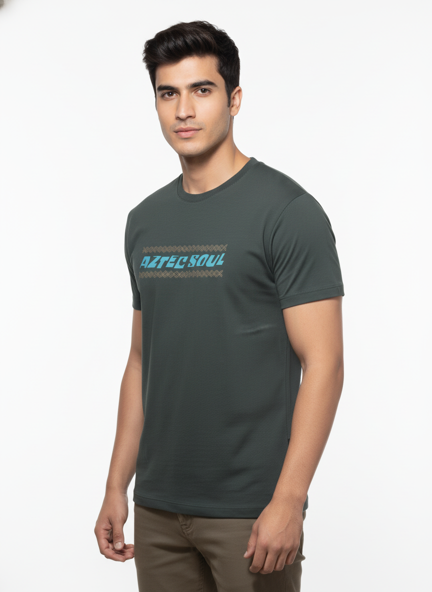 Men Cotton Tribal T-Shirt