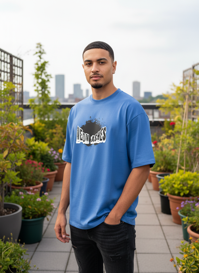Men Oversized Cotton Printed T-Shirt
