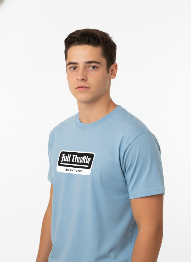 Men Regular Pure Cotton Printed T-Shirt