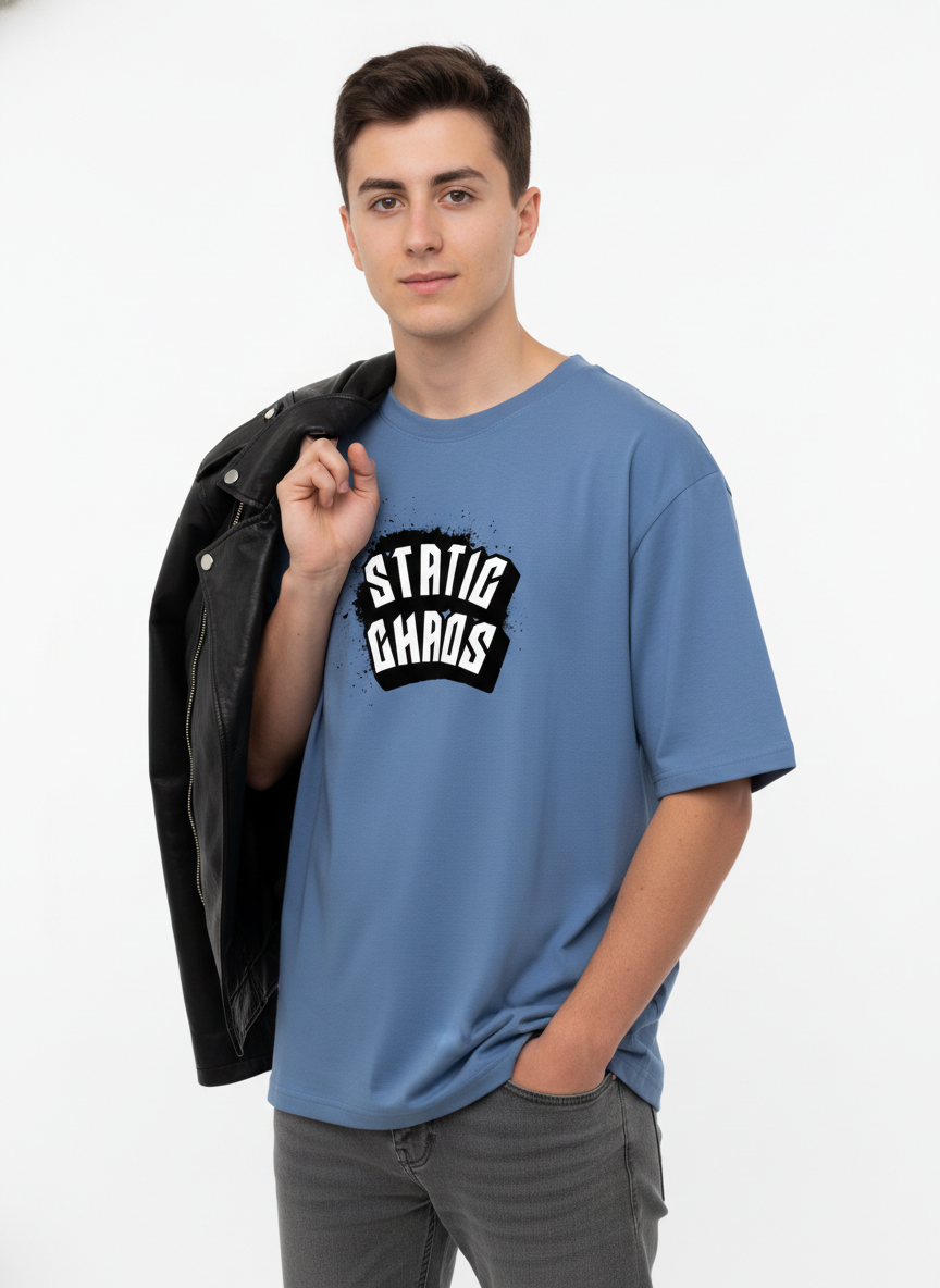 Men Oversized Cotton Printed T-Shirt