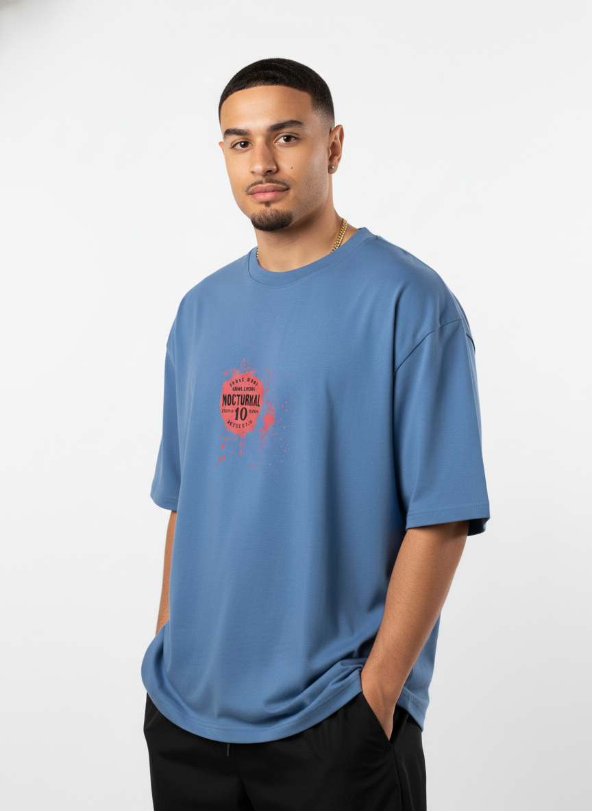 Men Oversized Cotton Printed T-Shirt