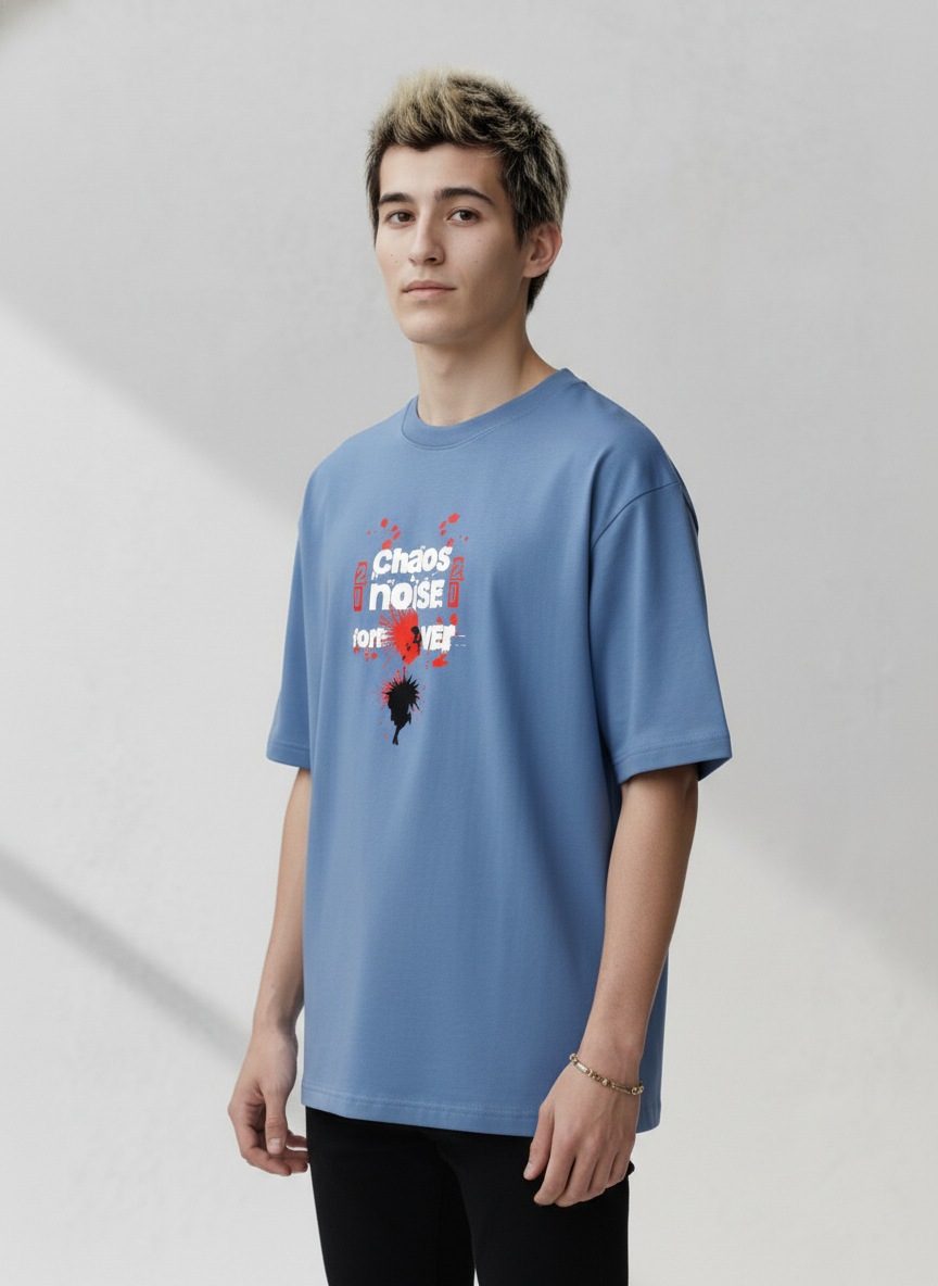 Men Oversized Cotton Printed T-Shirt