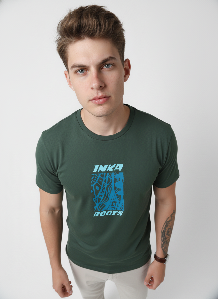 Men Cotton Tribal T-Shirt