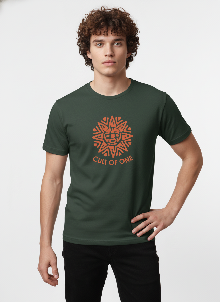 Men Cotton Tribal T-Shirt