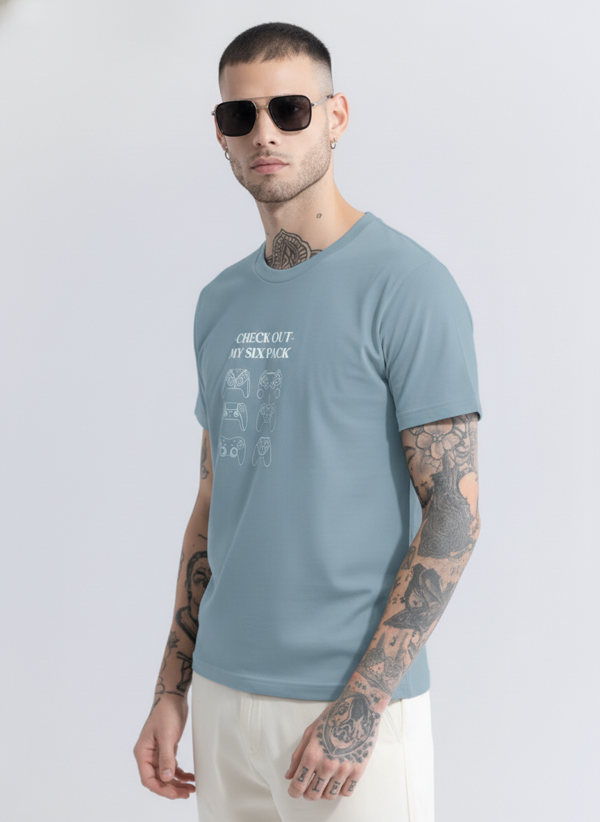 Men Regular Pure Cotton Printed T-Shirt