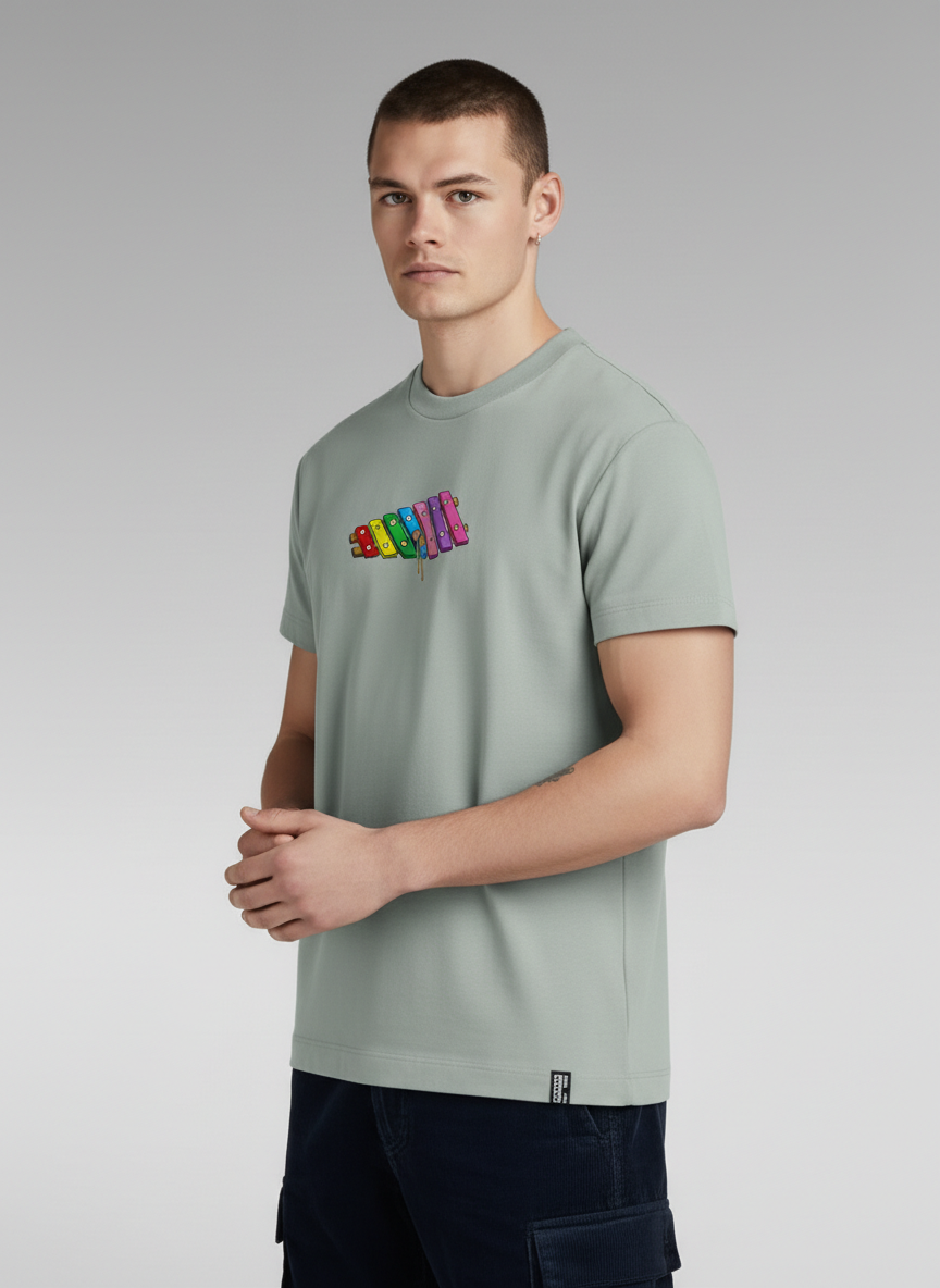 Men Regular Pure Cotton Printed T-Shirt