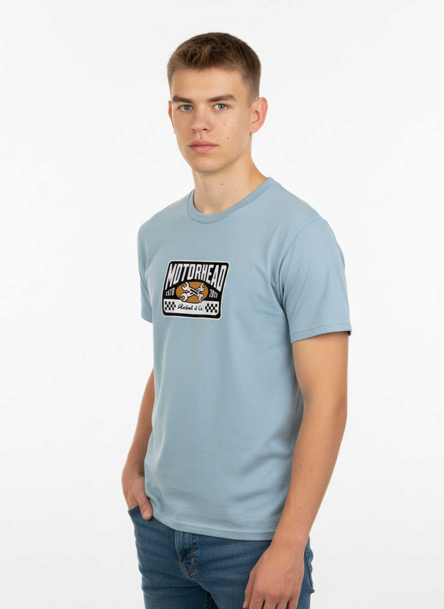 Men Regular Pure Cotton Printed T-Shirt