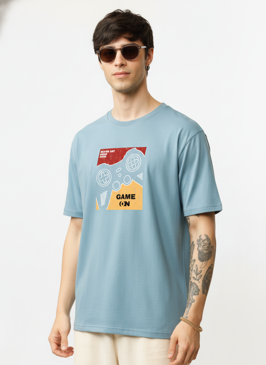 Men Regular Pure Cotton Printed T-Shirt