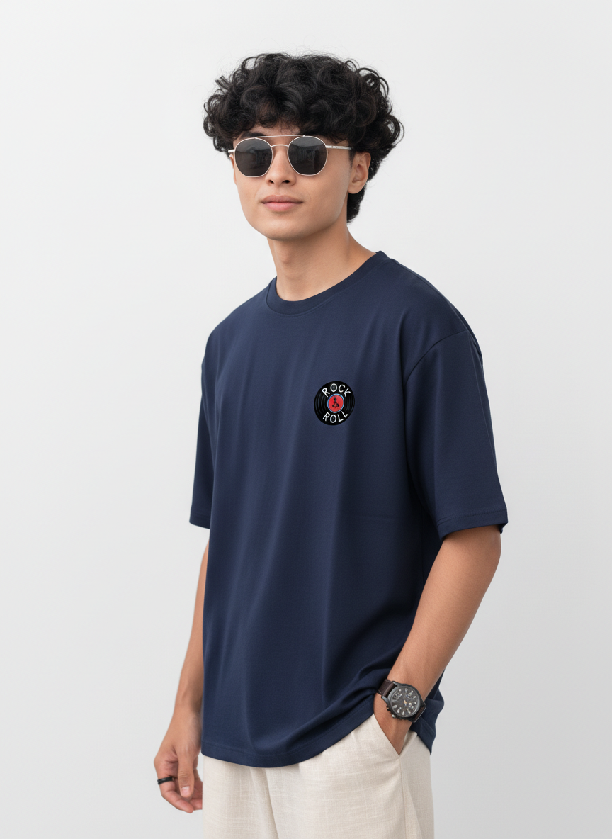 Men Oversized Cotton Printed T-Shirt